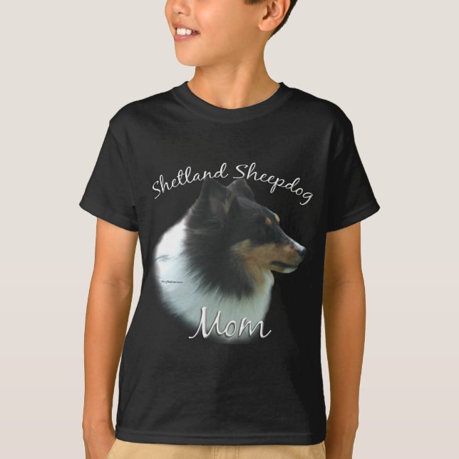 Shetland Sheepdog (tri) Mama 2 T-Shirt (Vorderseite)