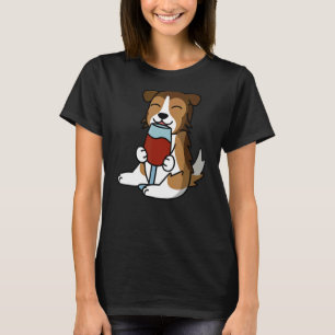 Shetland Sheepdog trinkt Weinhund T-Shirt