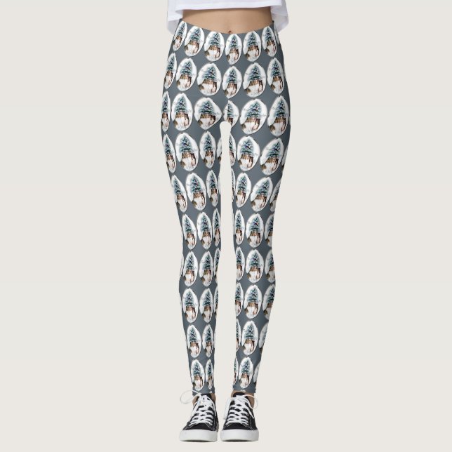 Shetland Sheepdog Trio Leggings (Vorderseite)
