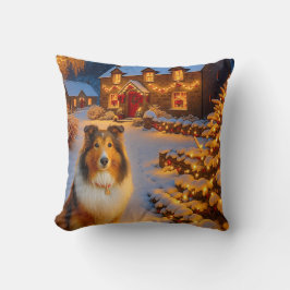 Shetland Sheepdog Urlaub Kissen