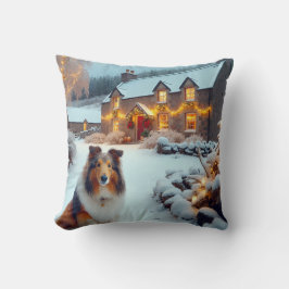 Shetland Sheepdog Urlaub Kissen