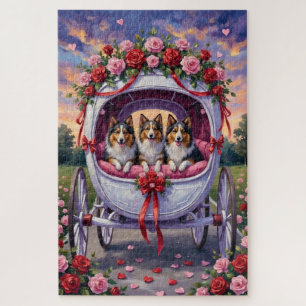 Shetland Sheepdog Valentinstag  Puzzle