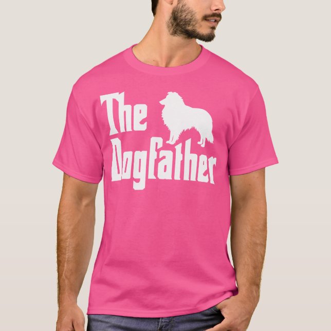 Shetland Sheepdog Vater Sheltie Dogvater Sheltie D T-Shirt (Vorderseite)