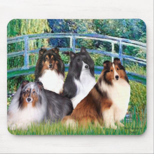 Shetland Sheepdog (vier) - Brücke Mousepad