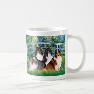 Shetland Sheepdog (vier) - Brücke Tasse
