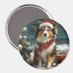 Shetland Sheepdog Vintager Strand Magnet