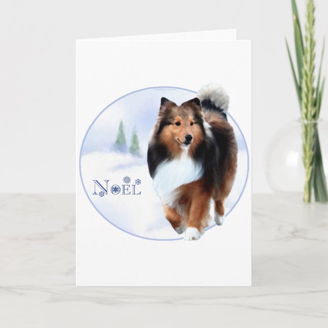 Shetland Sheepdog Weihnachten (Vorderseite)