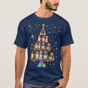 Shetland Sheepdog Weihnachtsbaum Funny Sheltie Xma T-Shirt