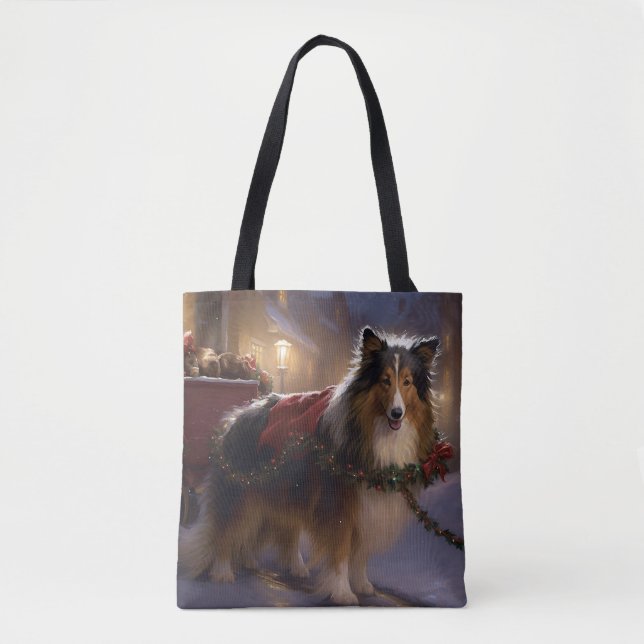 Shetland Sheepdog Weihnachtsfeiertage (Vorderseite)