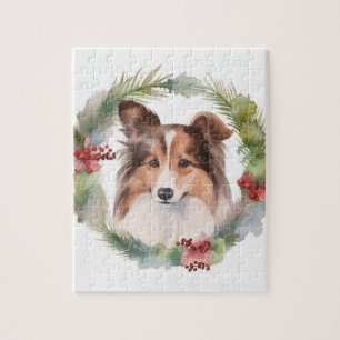 Shetland Sheepdog Weihnachtsmann Puzzle
