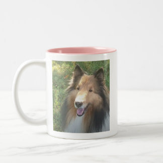 Shetland Sheepdog Zwei-Tone-KAFFEE-TASSE Zweifarbige Tasse