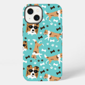 Shetland Sheepdogs Shelties Süßes Hundemuster Etui iPhone 13 Hülle