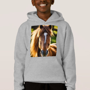 Shetlandpony-Porträt – Frontal 6K fotorealistisch Hoodie