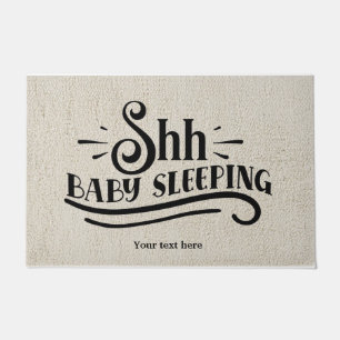 Shh.. Baby Schlafen Fußmatte