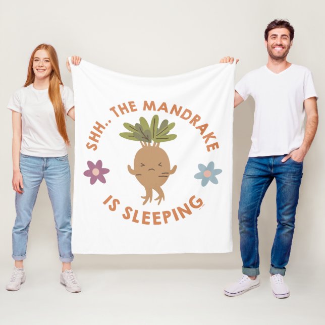 Shh.. Der Mandrake schläft Fleecedecke (Beispiel)