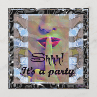 Shh! Es ist ein Party einlädt Einladung