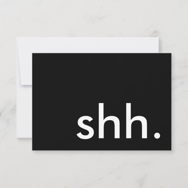 shh. es ist ein Überraschungs-Party! Einladung (Vorderseite)