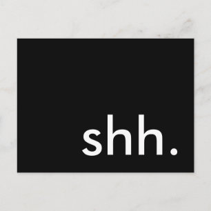 shh. es ist ein Überraschungs-Party! Einladungspostkarte