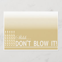 Shh Gold der Überraschungs-Geburtstags-Party