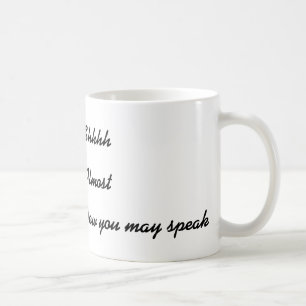 Shh jetzt können Sie lustige Kaffee-Tasse spreche Tasse