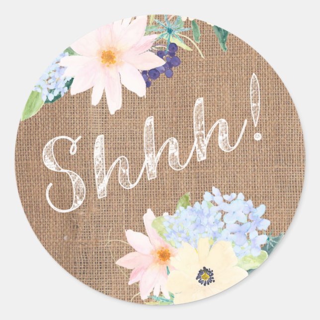 Shh! Leinwandspitze-Umschlag Aufkleber für (Vorderseite)