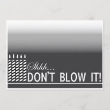 Shh Schwarzes der Überraschungs-Geburtstags-Party