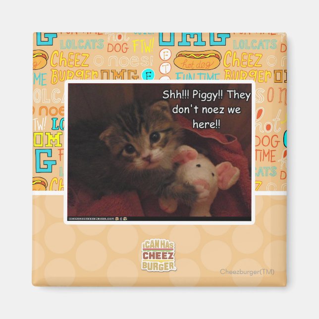 Shh!! Schweine! Magnet (Vorne)