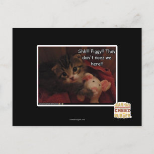 Shh!! Schweine! Postkarte