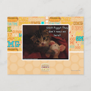 Shh!! Schweine! Postkarte