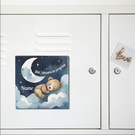 Shh... Träume im Fortschritt Schlafbär Magnet