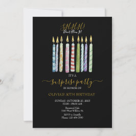 SHHH! Blasen Sie es nicht! Geburtstag Einladung