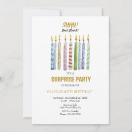 SHHH! Blasen Sie es nicht! Geburtstag Einladung