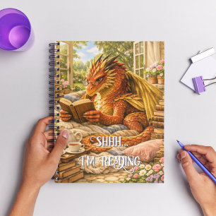Shhh… Ich lese gerade Gemütliches Lesen-Drache Notizblock