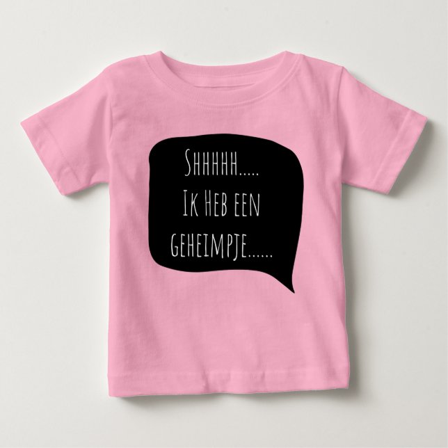 shhh.. Ik heb een geheim... grote zus Baby T-shirt (Vorderseite)