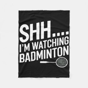 Shhh Im beobachtet Badminton Gear für Badminton Fa Fleecedecke