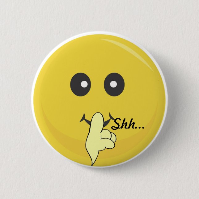 Shhh… Knopf Button (Vorderseite)