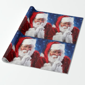 SHHH Santa Geschenkpapier