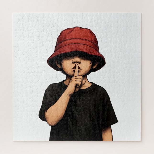 Shhh Silence Please Children's puzzle game. (Vertikal)