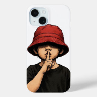 Shhh Silence Please Iphone case|Minimal Street Art Case-Mate iPhone Hülle