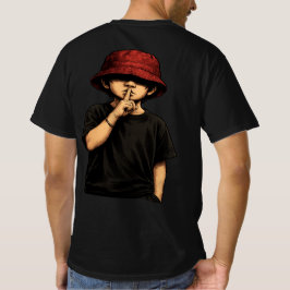 Shhh Silence Streetwear Rückendruck T-Shirt