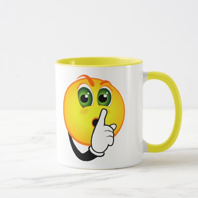 Shhh! , Sprechen Sie nicht Kaffee-Tasse Tasse (Rechts)
