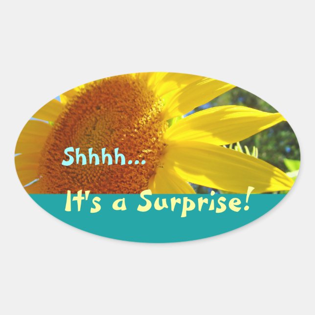 Shhhh... Es ist eine Überraschung! Aufkleber Einla (Vorderseite)