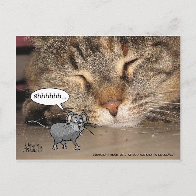 Shhhhhhh… Postkarte (Vorderseite)