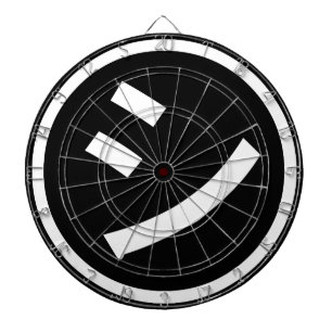 ㋛ Shi Kana Katakana Smiling Emoji / Emoticon Dartscheibe