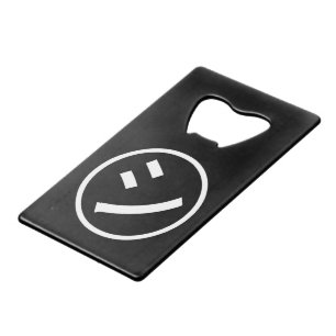 ㋛ Shi Kana Katakana Smiling Emoji / Emoticon Geldbeutel Flaschenöffner