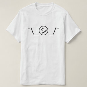 Shi Kana Shrug Emoticon Ø\_ ㋛_/ Japanisch Kaomoji T-Shirt