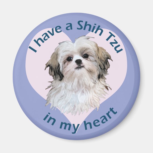 Shi Tzu in meinem Herzen Magnet (Vorne)