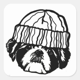 shia tzu goon quadratischer aufkleber