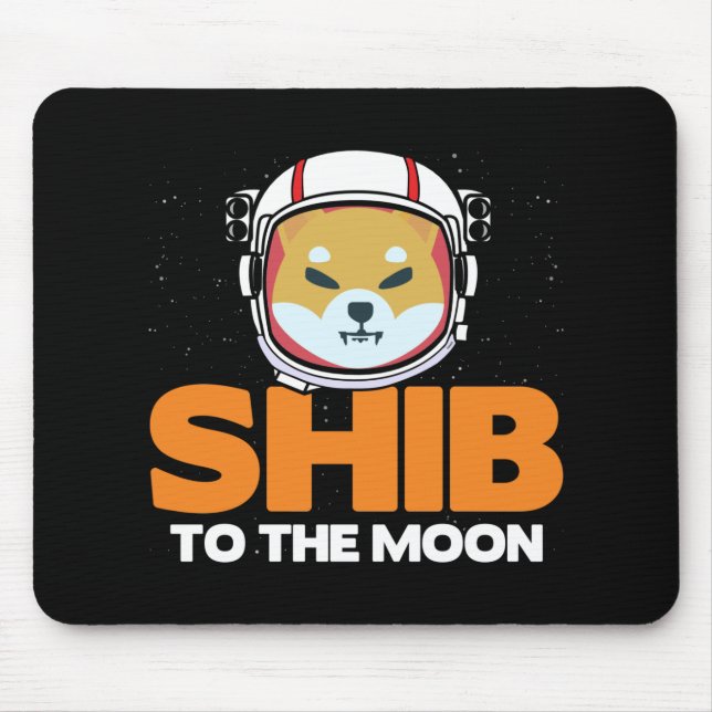 Shib Token Shiba Inu Crypto Meme Coin Moon Dog Mousepad (Vorne)