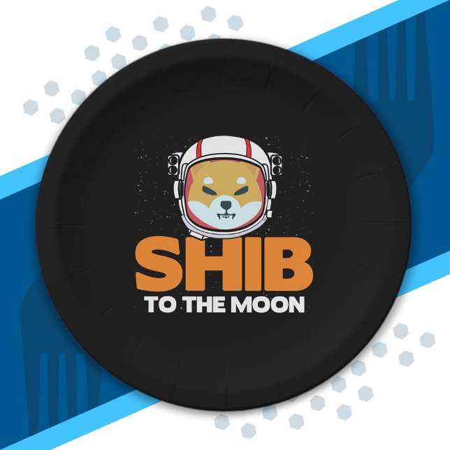 Shib Token Shiba Inu Crypto Meme Coin Moon Dog Pappteller (Von Creator hochgeladen)